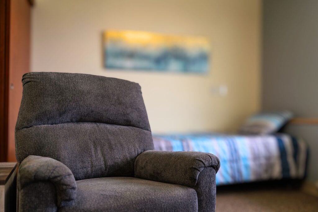 inside a senior living apartment in Corvallis Oregon