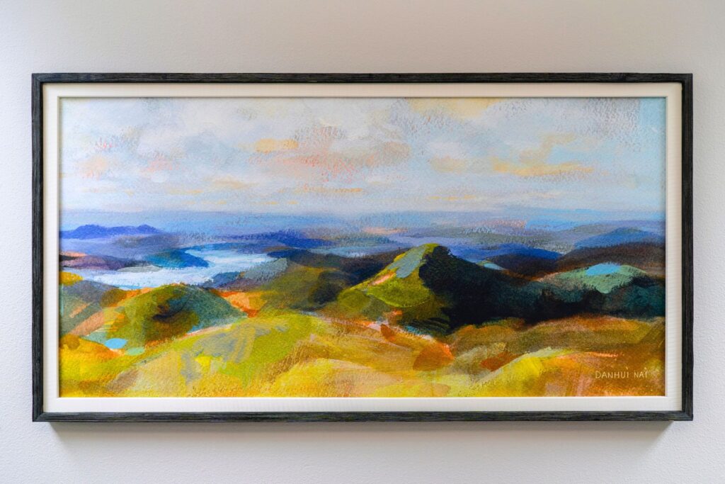 a painting of a valley inside Corvallis caring place